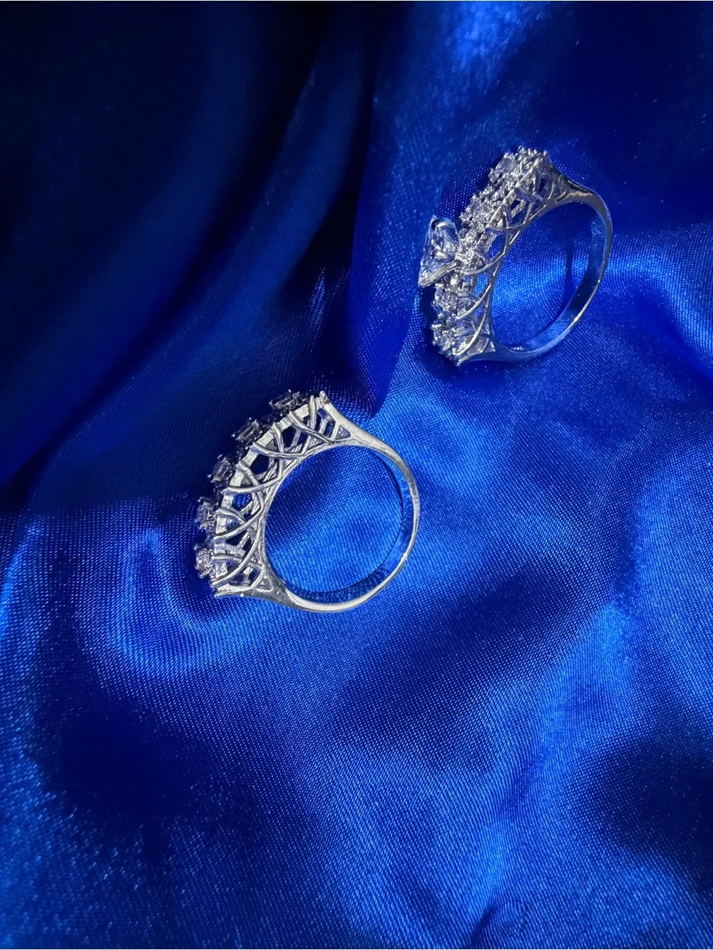 Moissanite Ring Set - Elegant Sparkle